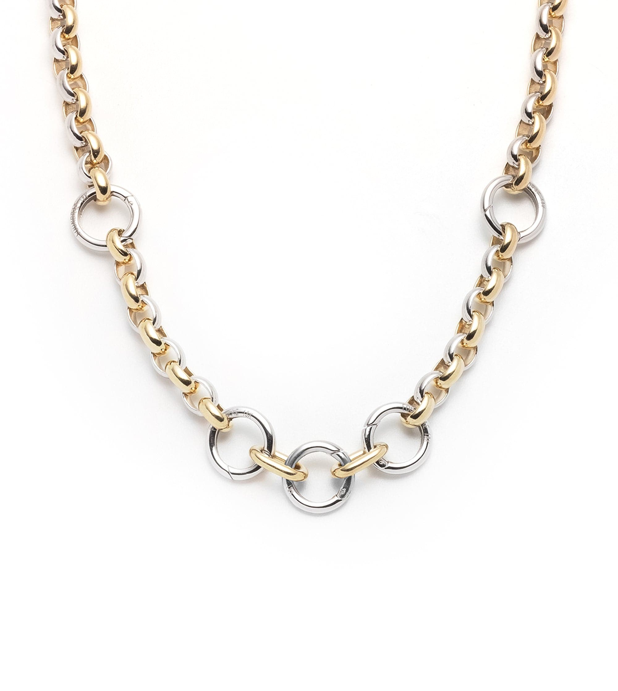 JeenMata Curb Chain Necklace - 18K White Gold Plating over Silver - Gold  Dipped 925 Sterling Silver Chain Necklace for Women - Walmart.com